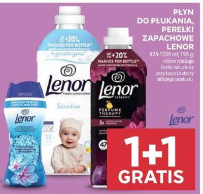 Płyn do płukania, perełki zapachowe Lenor promocja w Stokrotka