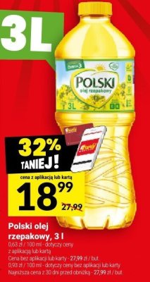 Olej rzepakowy Polski, 3 l promocja w Twój Market