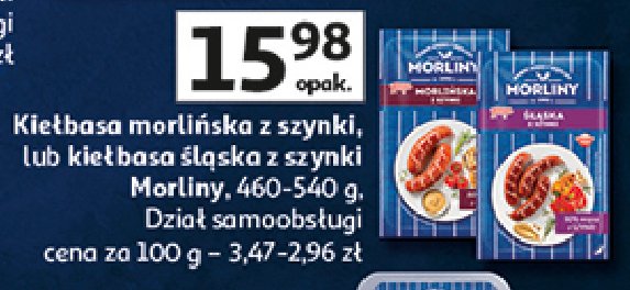 Kiełbasa śląska z szynki Morliny promocja