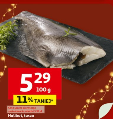 Halibut, Tusza promocja w Auchan