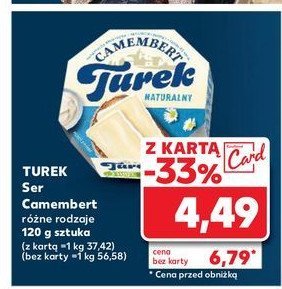 Ser camembert naturalny Turek naturek promocja