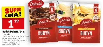 Budyń Delecta, 64 g promocja w Twój Market