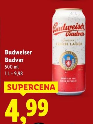 Piwo Budweiser Budvar promocja w Lidl