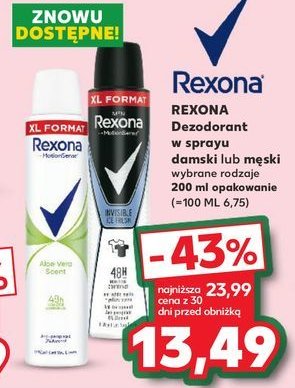 Antyperspirant Rexona aloe vera promocja