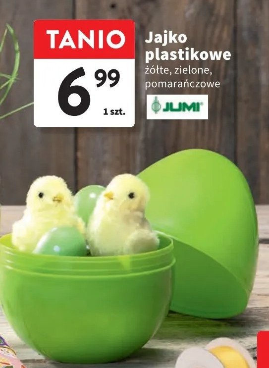 Jajko plastikowe zielone Jumi promocja