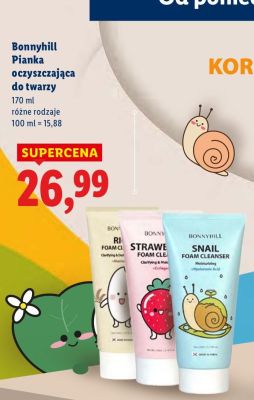 Pianka oczyszczająca do twarzy Bonnyhill promocja w Lidl