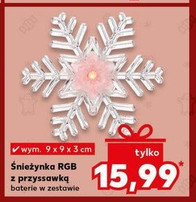 Śnieżynka rgb promocja w Kaufland