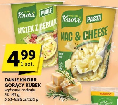 Danie Knorr Gorący Kubek wybrane rodzaje promocja w Euro Sklep