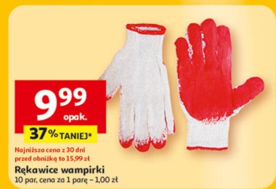 Rękawice wampirki promocja w Auchan