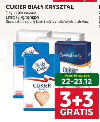 Cukier biały kryształ Polski Cukier różne rodzaje promocja w Stokrotka