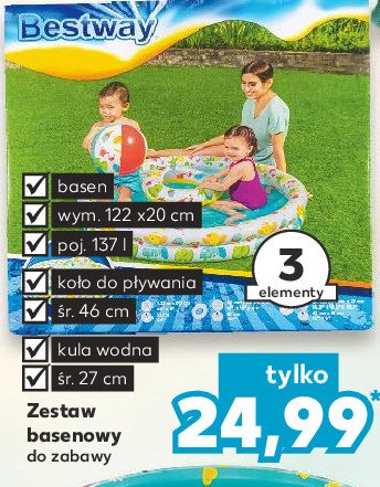 Zestaw basenowy do zabawy Bestway promocja