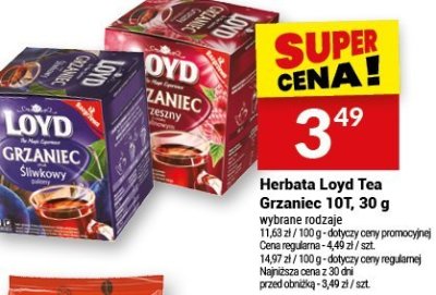Herbata Loyd Tea Grzaniec promocja w Twój Market