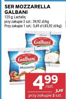 Ser Mozzarella Galbani promocja w Stokrotka