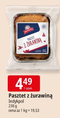 Pasztet z żurawiną Indykpol promocja w Leclerc