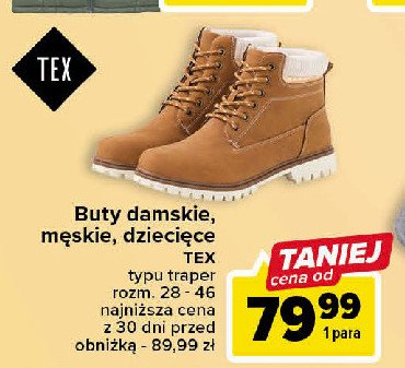Buty damskie traper rozm. 28-46 Tex promocja