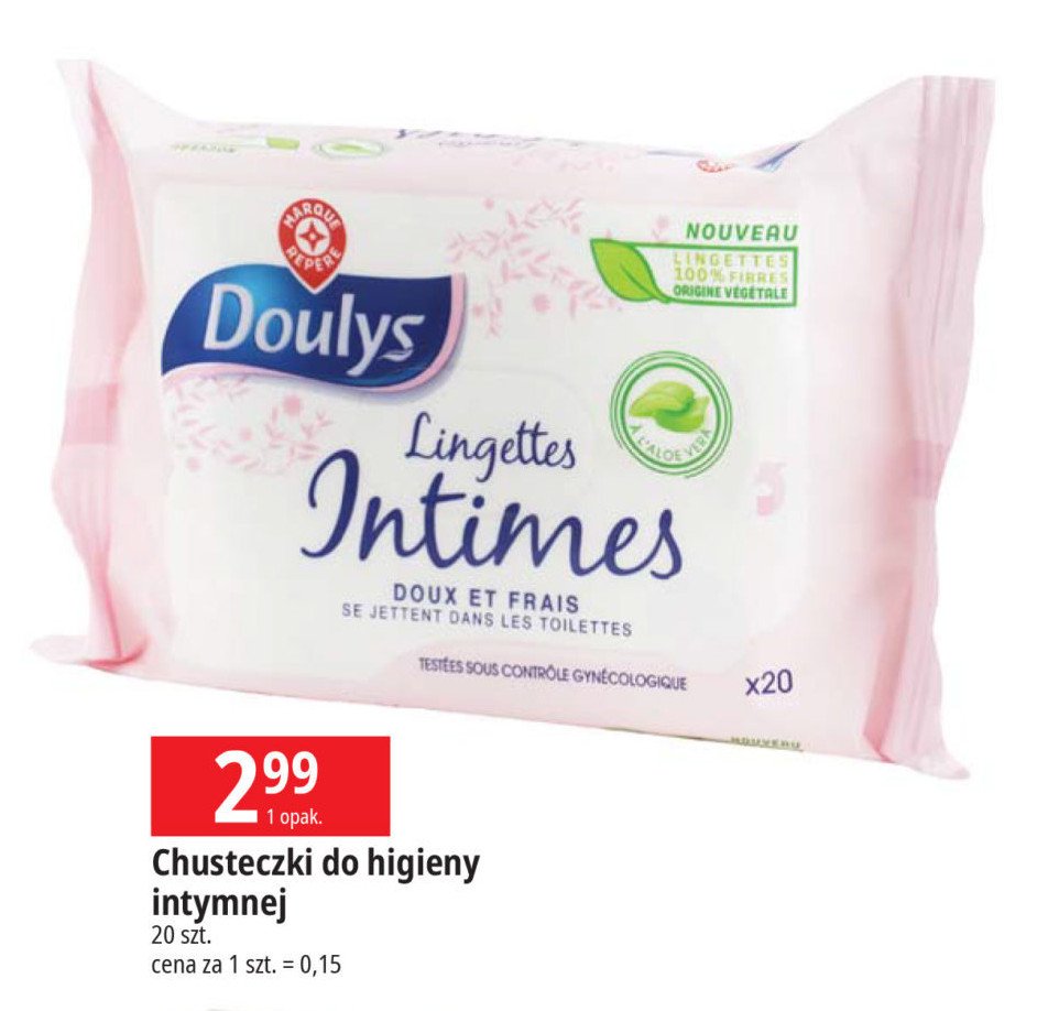 Chusteczki do higieny intymnej Wiodąca marka doulys promocja