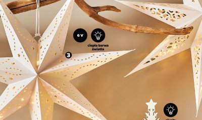 Gwiazda papierowa 2D LED (2 wzory) promocja w Netto