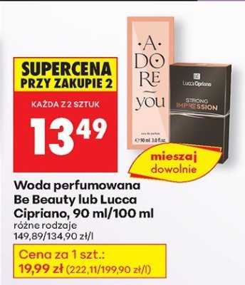 Woda perfumowana Be Beauty  promocja w Biedronka