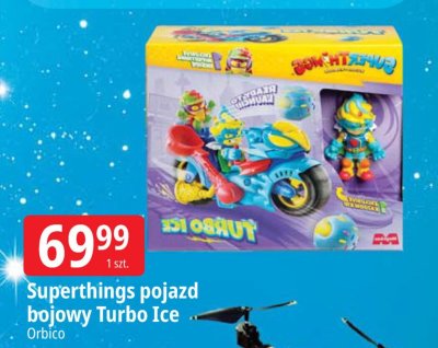 Superthings pojazd bojowy Turbo Ice Orbico promocja w Leclerc