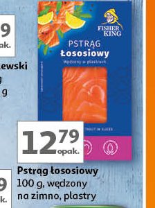 Pstrąg łososiowy wędzony na zimno Fisher king promocja w Auchan