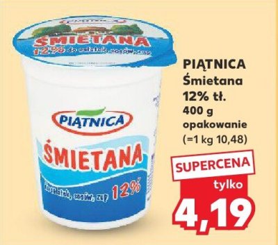 Śmietana 12% 400 g promocja w Kaufland