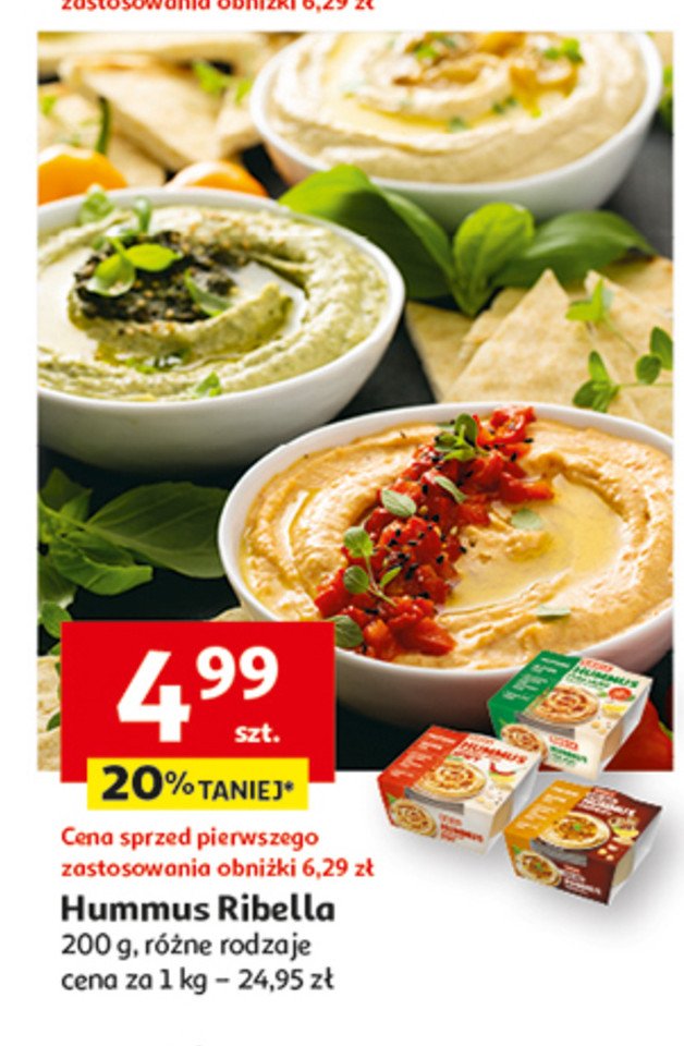 Hummus z karmelizowan膮 cebulk膮 Ribella promocja