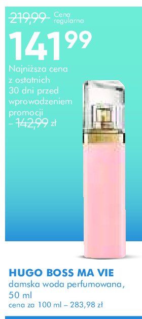 Woda perfumowana Hugo boss ma vie Boss by hugo boss promocja w Super-Pharm