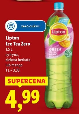Napój Ice Tea Zero cytryna promocja w Lidl