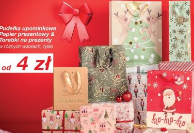 Torebki na prezenty różne wzory promocja w KiK