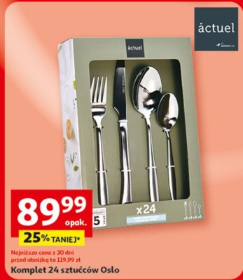 Komplet 24 sztućców Oslo Actuel promocja w Auchan
