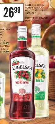 Likier Lubelska różne rodzaje 0,5 l promocja w Dino