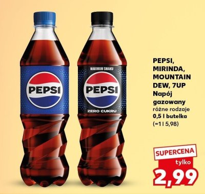 Napój gazowany różne rodzaje 0,5l  promocja w Kaufland