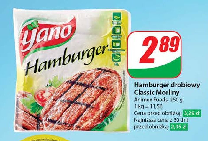 Hamburger classic Yano promocja w Dino