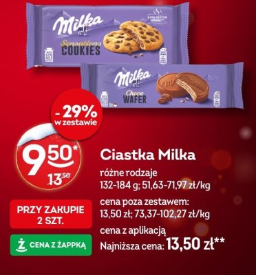 Ciastka Milka różne rodzaje promocja w Żabka