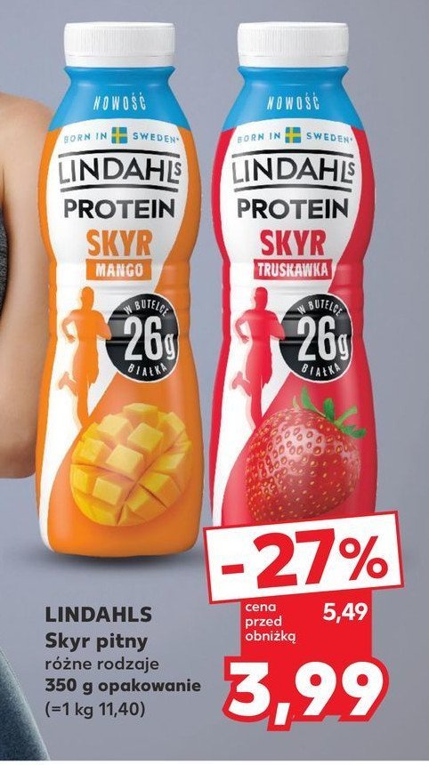 Jogurt skyr truskawka Lindahls protein promocja