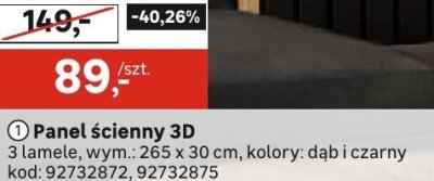 Panel ścienny 3D promocja w Leroy Merlin