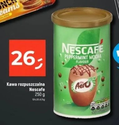 Kawa rozpuszczalna Nescafe Aero Peppermint Mocha 250 g promocja w Dealz