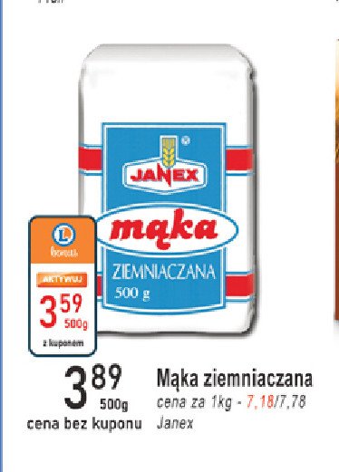 Mąka ziemniaczana Janex promocja w Delikatesy Centrum