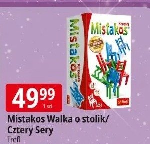 Gra Mistakos Walka o stolik/Cztery Sery Trefl promocja w Leclerc