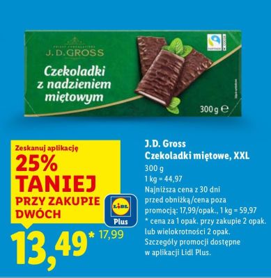 Czekoladki miętowe promocja w Lidl