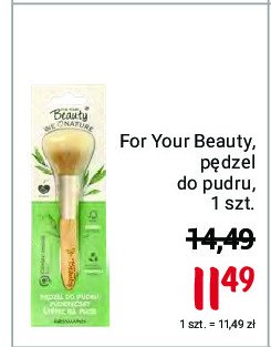 Pędzel do pudru For your beauty we love nature promocje