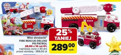 Wóz strażacki FIRE RESCUE DELUXE PSI PATROL 28,90 x 10 rat 0% promocja w Carrefour