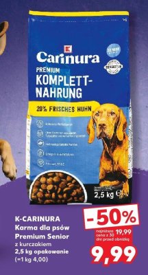 Karma dla psów Premium Senior z kurczakiem promocja w Kaufland