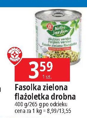 Fasola zielona drobna Wiod膮ca marka notre jardin promocja