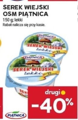 Serek wiejski OSM Piątnica 150g promocja w Stokrotka