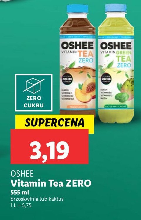 Nap贸j brzoskwinia zero Oshee vitamin tea promocja