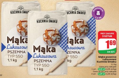 Mąka pszenna luksusowa Kuchnia Smaku promocja w Dino