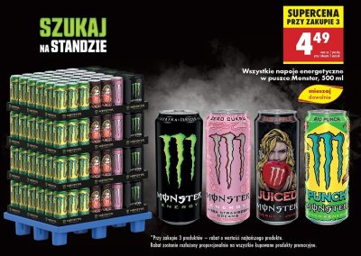 Napój energetyczny bad apple Monster energy juiced promocja