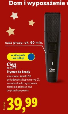 Trymer do brody Cien Beauty promocja w Lidl
