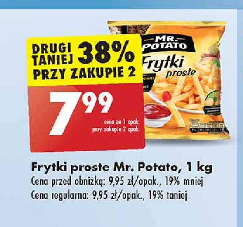 Frytki proste Mr. potato promocja